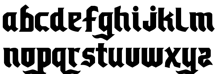 Empire Crown Regular Font LOWERCASE