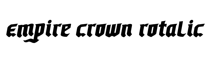 Empire Crown Rotalic  les polices de caractères gratuit tlcharger
