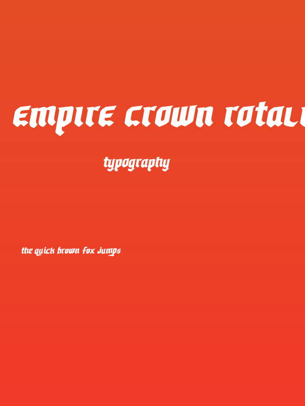 Empire Crown Rotalic Poster