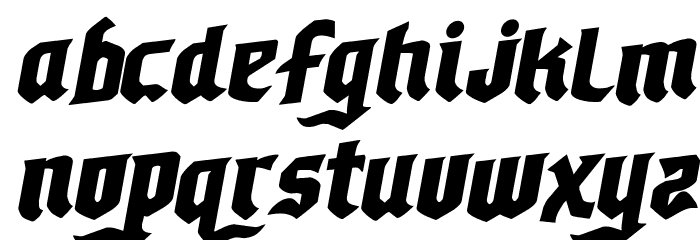 Empire Crown Rotalic Font LOWERCASE