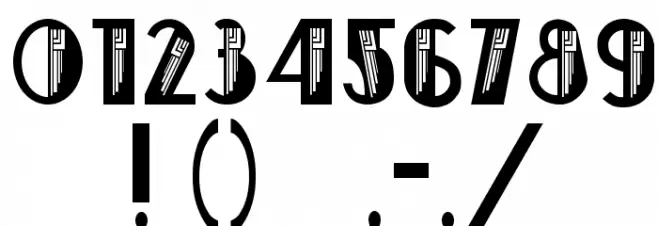 Empire State Deco Font OTHER CHARS