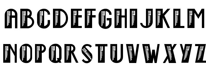 Empire State Deco Font LOWERCASE