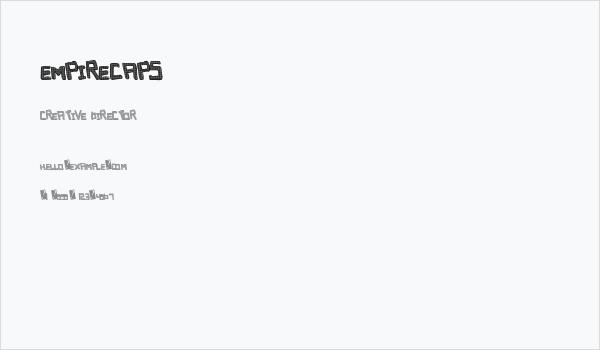 EmpireCaps Business Card