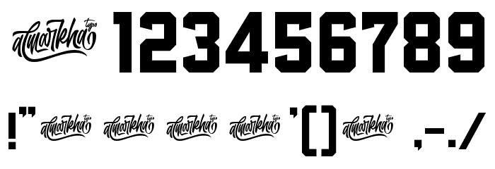 Empirez Font OTHER CHARS