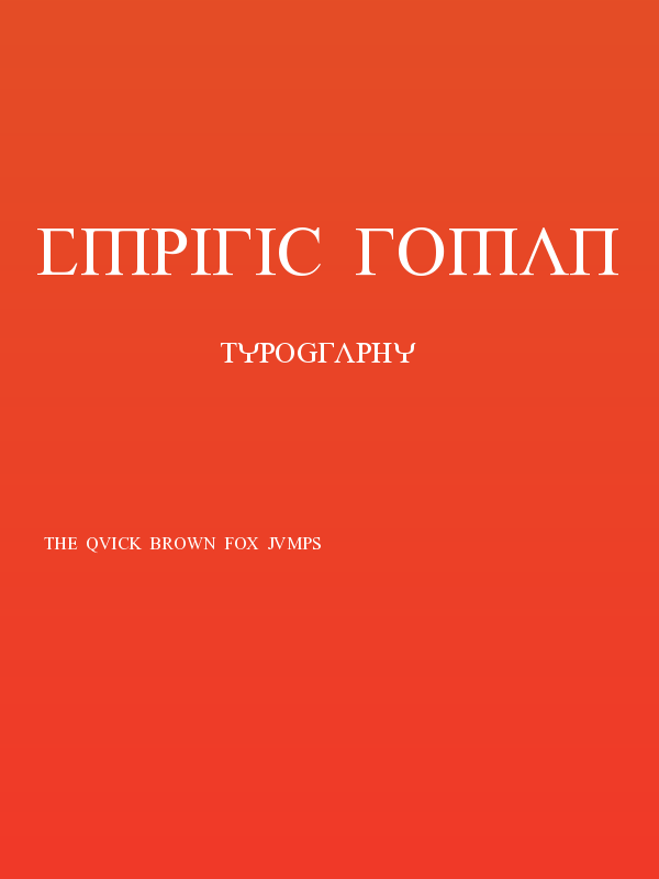 Empiric Roman Poster