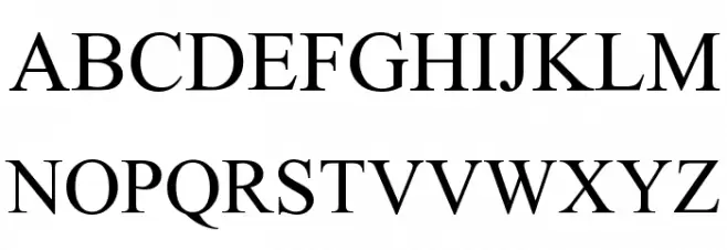 Empiric Roman フォント 小文字