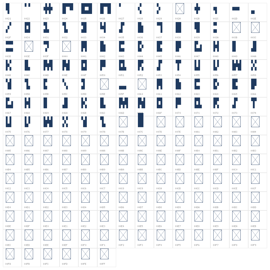 Employee of the month Regular Character Map