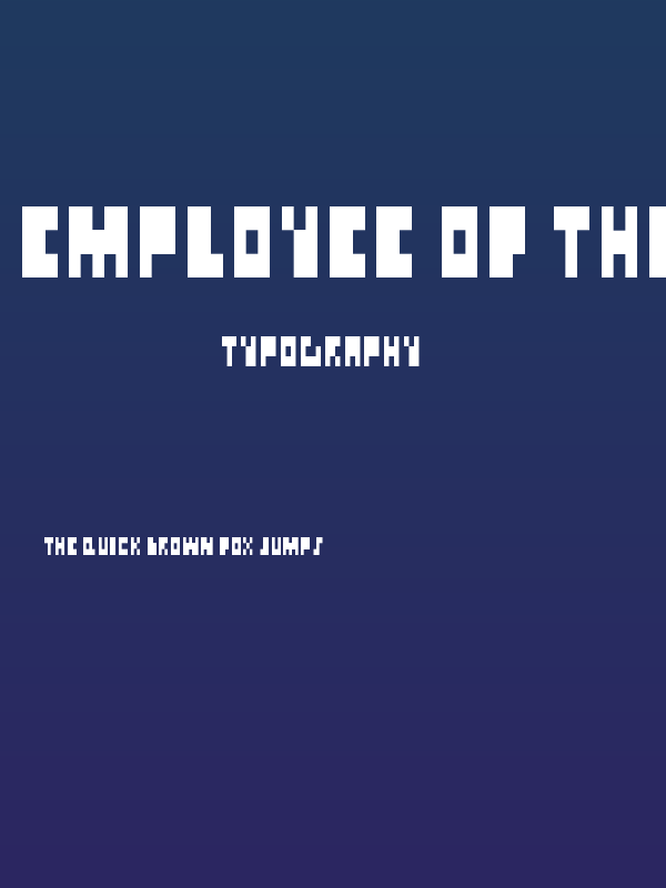 Employee of the month Regular Poster