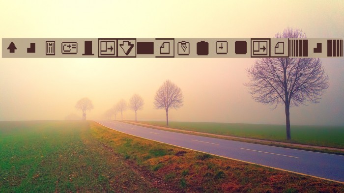 Empty Folders 2X3Y Font examples