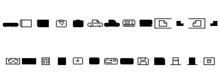 Empty Folders Raw Font LOWERCASE