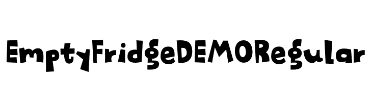 Empty Fridge DEMO Regular  font caratteri gratis
