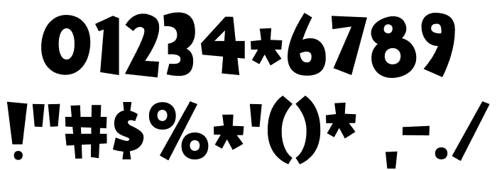 Empty Fridge DEMO Regular Font OTHER CHARS