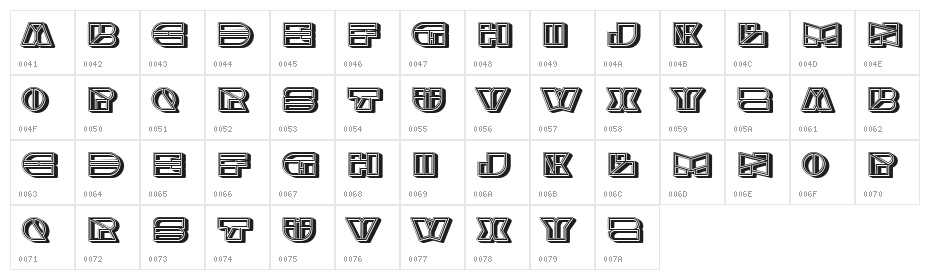 Empty Space Regular Character Map