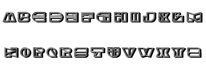 Empty Space Regular Font LOWERCASE
