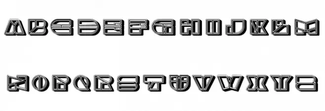 Empty Space Regular Font LOWERCASE