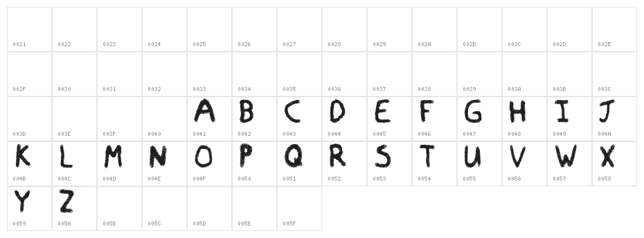 Empty Trash Character Map