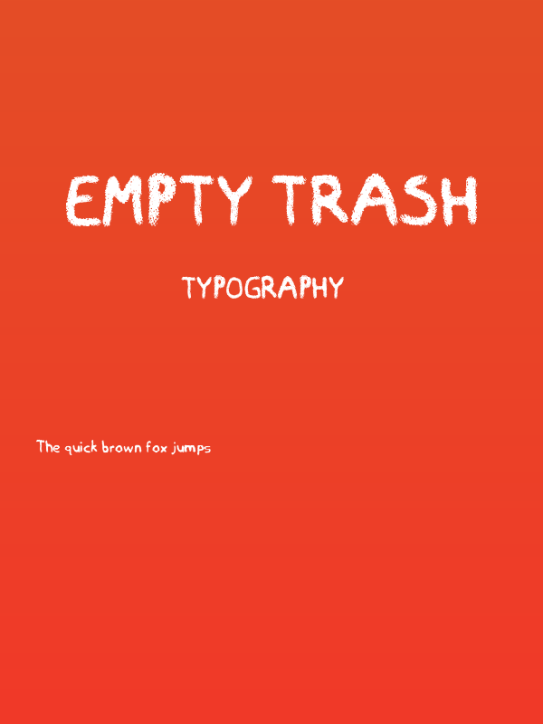 Empty Trash Poster