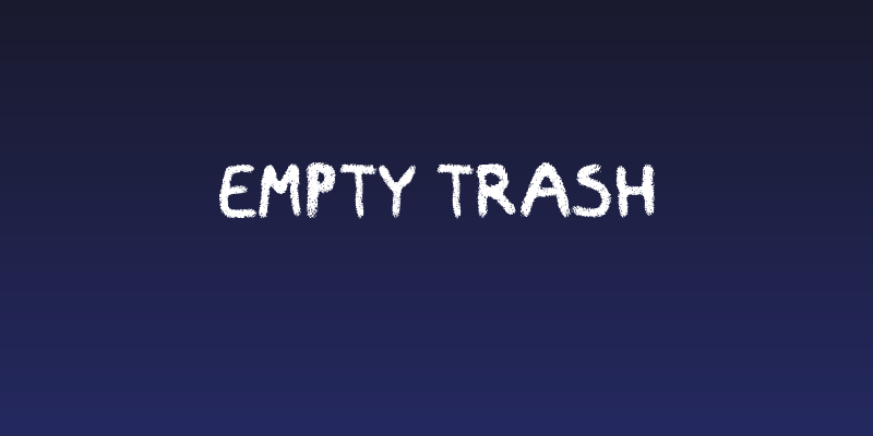 Empty Trash Social Header