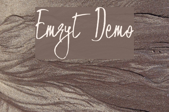 Emryt Demo Font examples