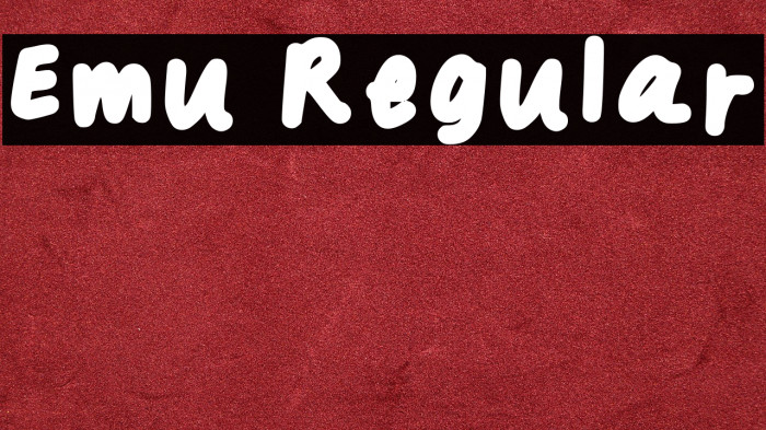 Emu Regular Example 2