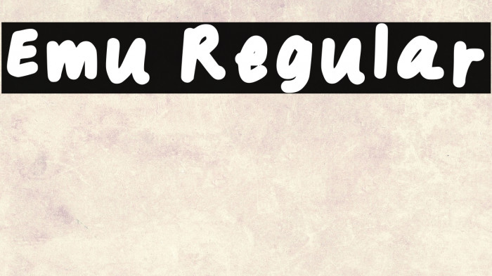 Emu Regular Example 3