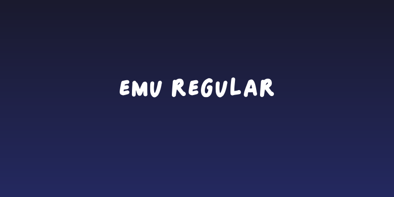 Emu Regular Social Header