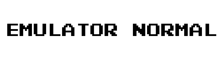 Emulator Normal Font