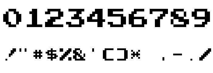 Emulator Normal フォント その他の文字