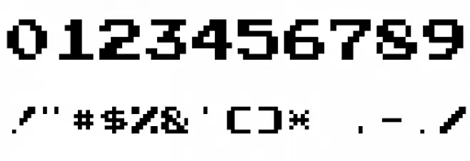 Emulator Normal フォント その他の文字