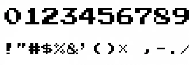 Emulogic Font OTHER CHARS