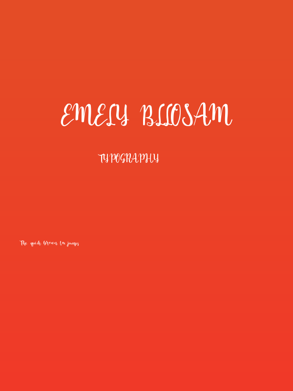emely bllosam Poster