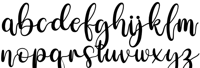 emely love Font LOWERCASE