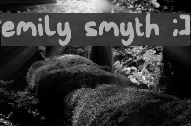 emily smyth ;] Font examples