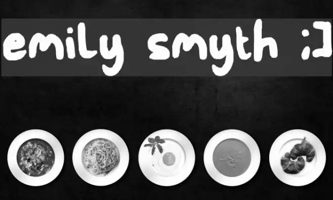 emily smyth ;] Font examples