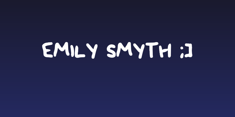emily smyth ;] Social Header