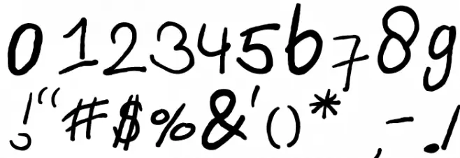 emizfont Font OTHER CHARS