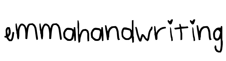 emmahandwriting  font caratteri gratis
