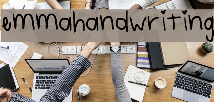 emmahandwriting Font examples