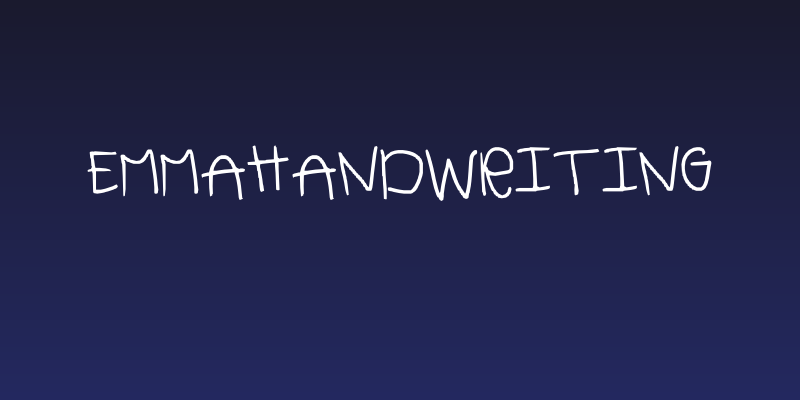 emmahandwriting Social Header