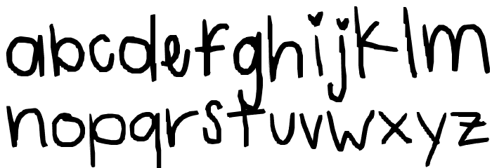 emmahandwriting Font LOWERCASE