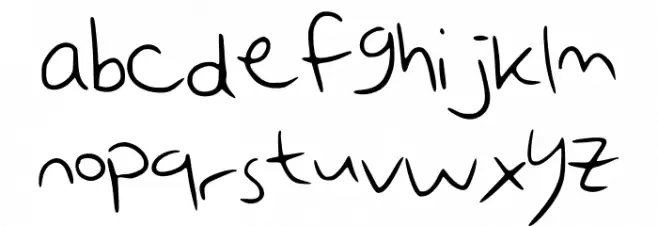 emobot Font Litere mici