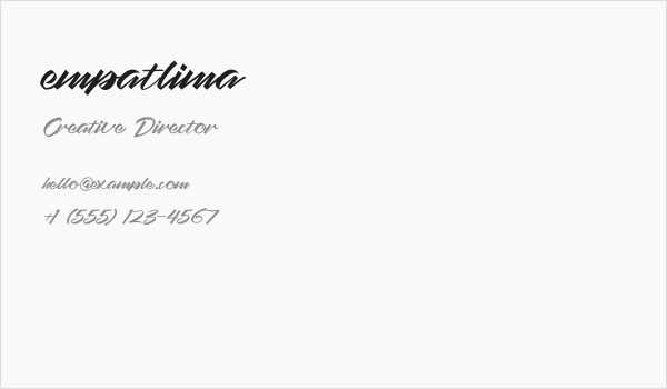 empatlima Business Card