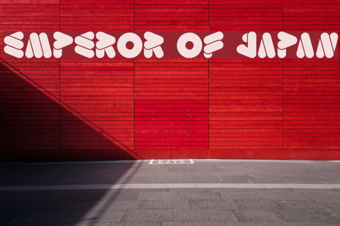emperor of japan Font examples