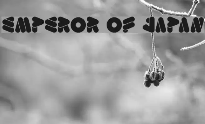 emperor of japan Font examples