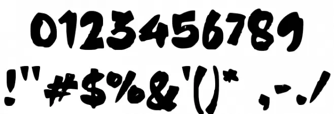 ENCAN WAU Font OTHER CHARS