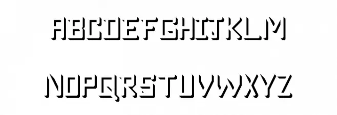ENCHAN Regular 字体 大写