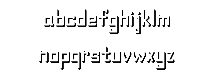ENCHAN Regular Font LOWERCASE