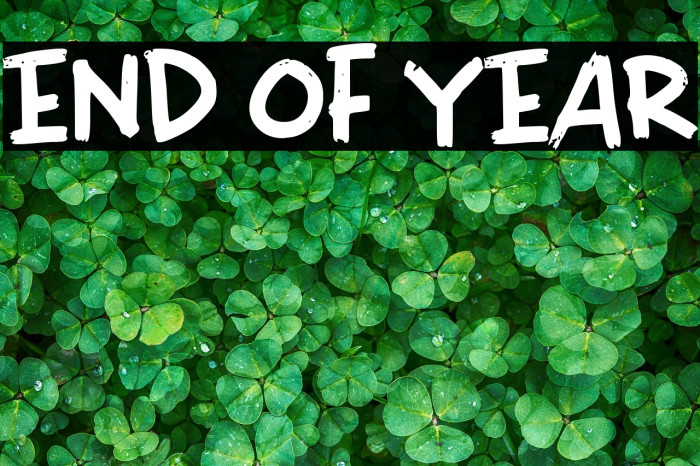 END OF YEAR Example 1