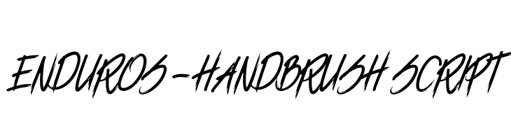 ENDUROS - HANDBRUSH SCRIPT  les polices de caractères gratuit tlcharger