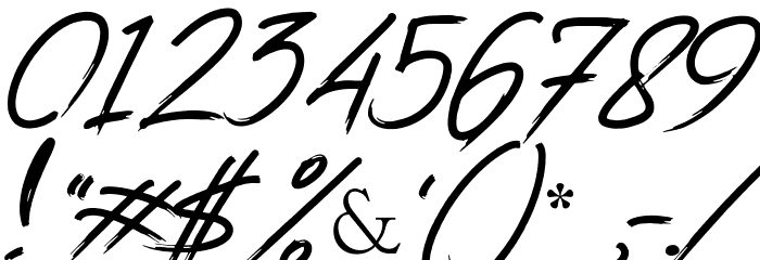 ENDUROS - HANDBRUSH SCRIPT Font OTHER CHARS